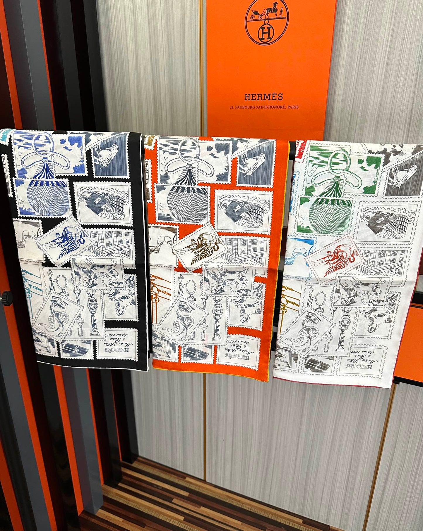 HERMES HERMES 25S SCARF 90 IN SILK 732035