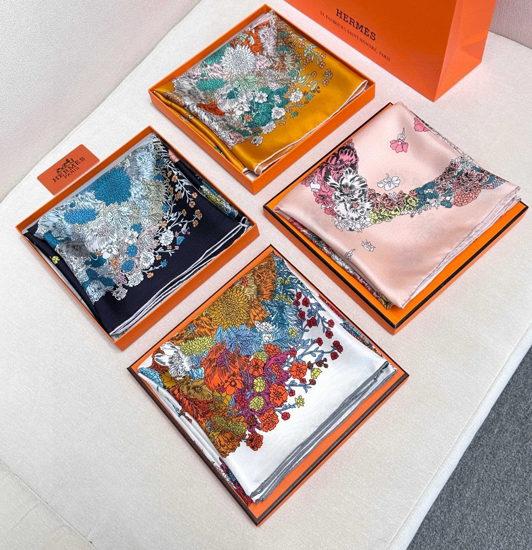 HERMES HERMES 25S SCARF 90 IN SILK 729031