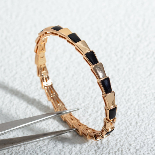 Bvlgari SERPENTI BRACELET PINK GOLD ONYX