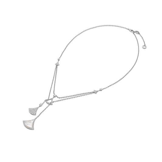 Bvlgari DREAM NECKLACE  3 MOTIF WHITE MOP DIAMOND
