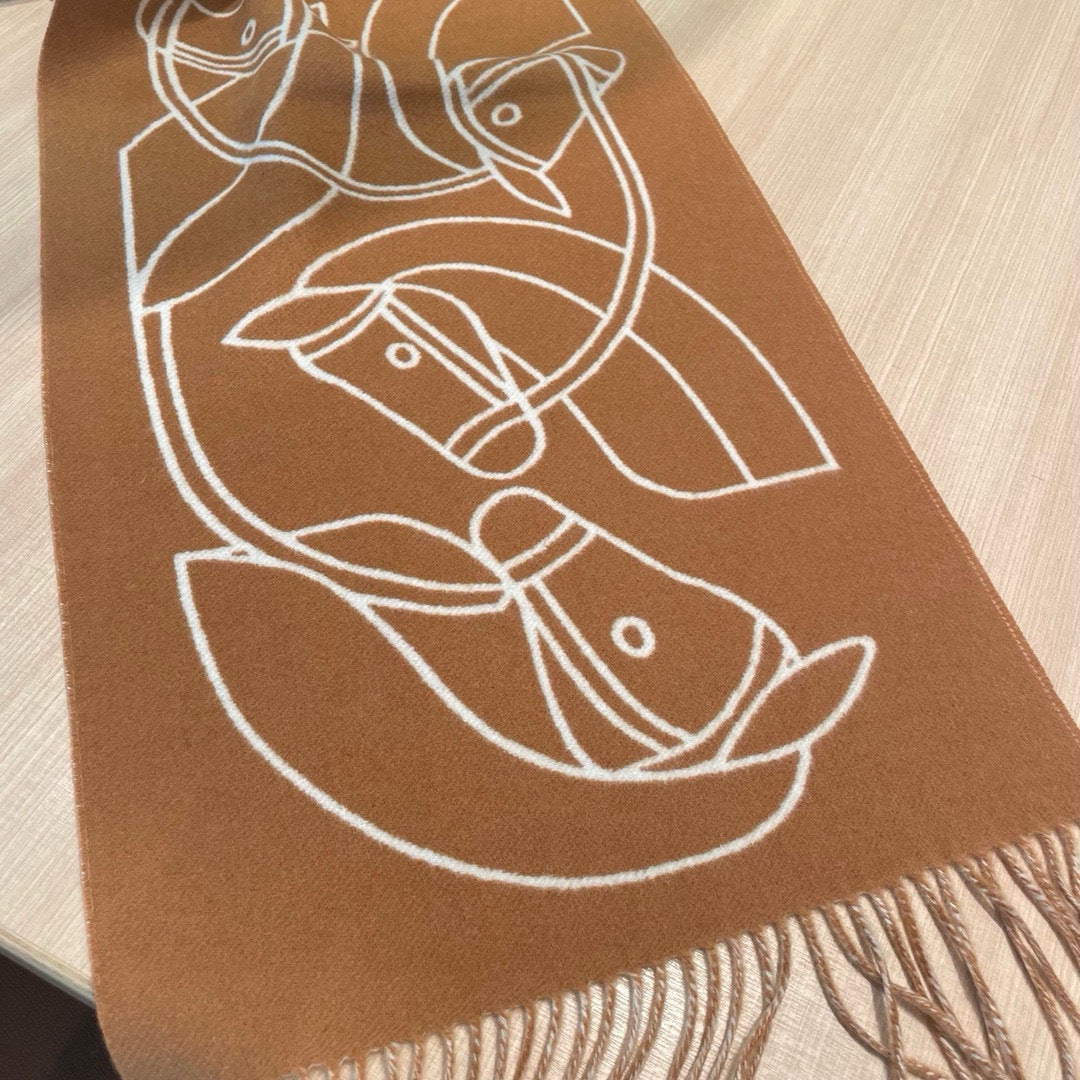HERMES HERMES 25S SCARF 195 IN CASERE 989851