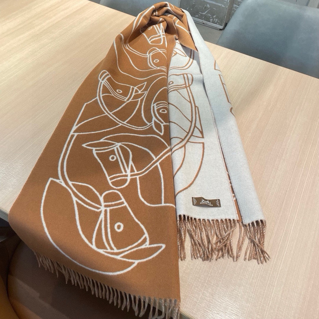 HERMES HERMES 25S SCARF 195 IN CASERE 989851