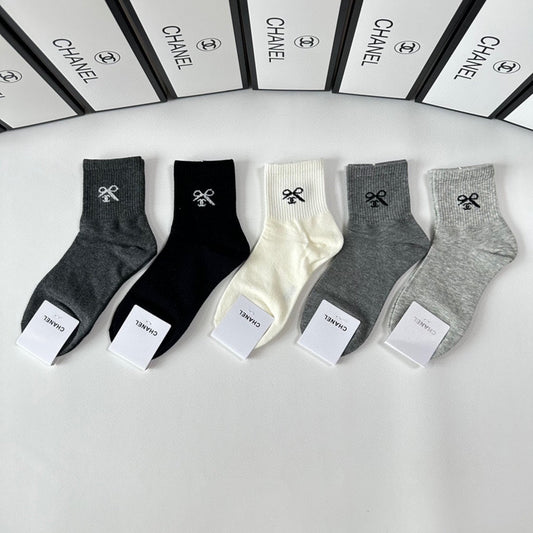 CHANEL LOW-CUT SOCKS 423834 (1 BOX)