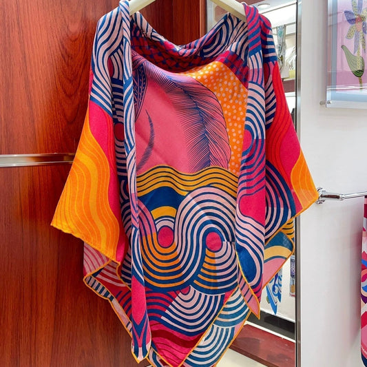HERMES SCARF 140 CM COLORFUL 388171