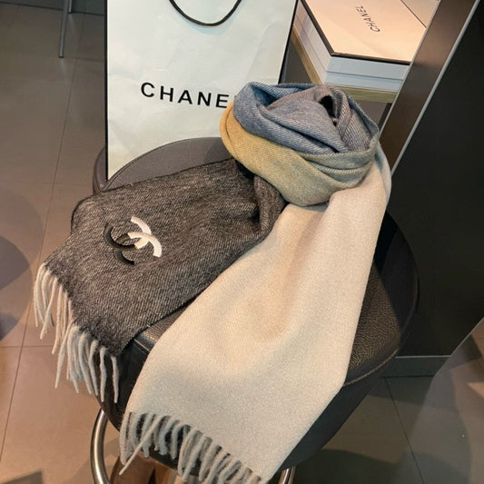 CHANEL SCARF 180 CM IN COLORFUL CASHMERE 387917