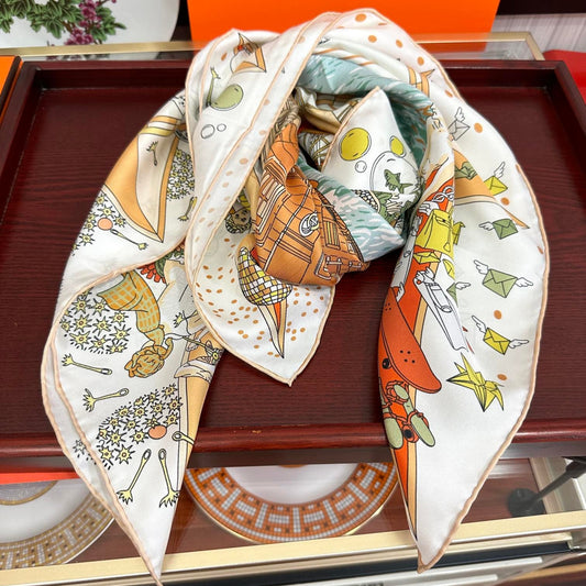 HERMES HERMES 25S SCARF 90 IN SILK 730533