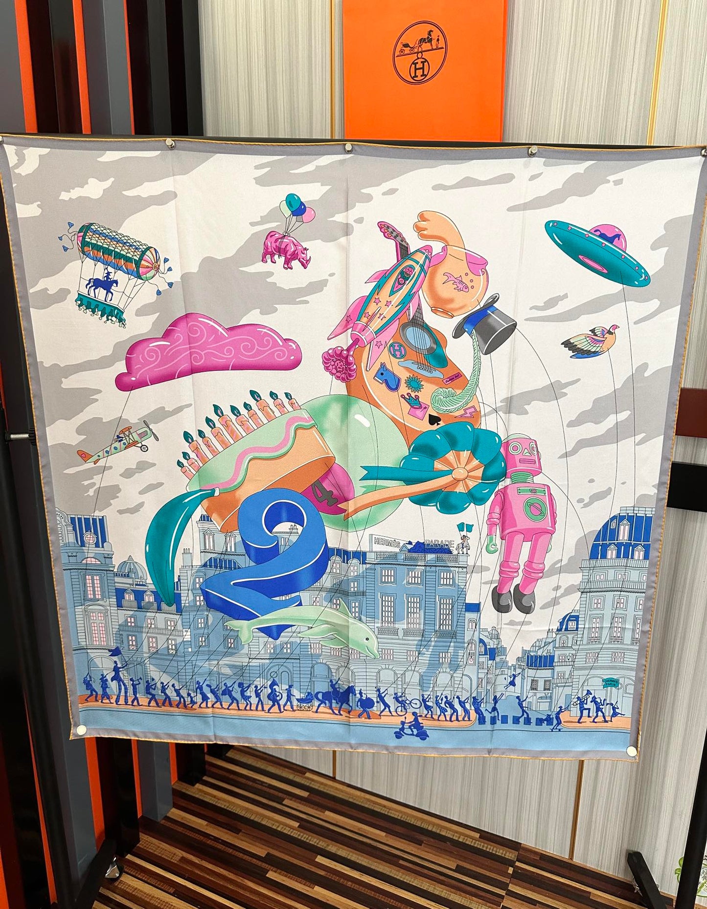 HERMES HERMES 25S SCARF 90 IN SILK 730547