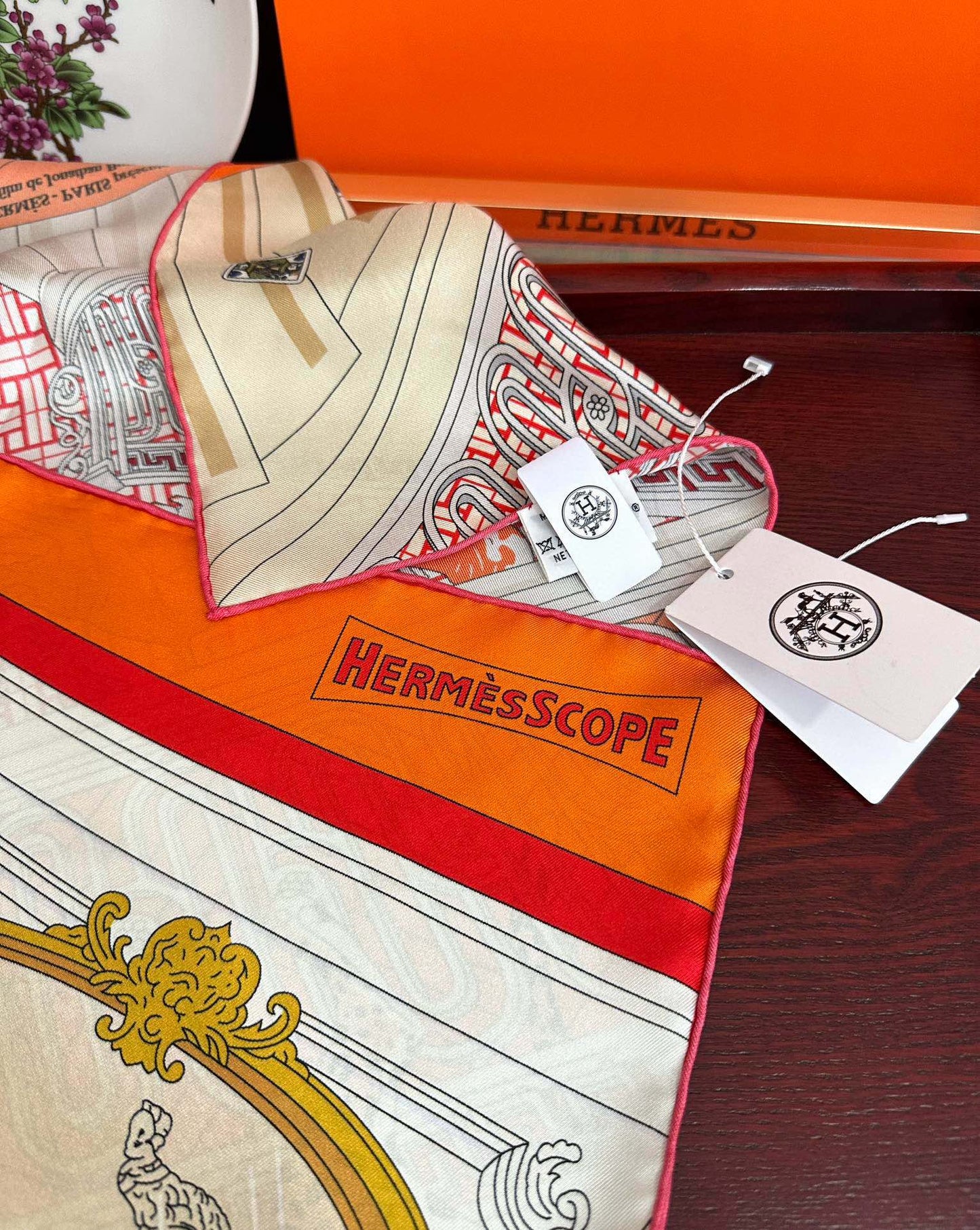 HERMES HERMES 25S SCARF 90 IN SILK 733848