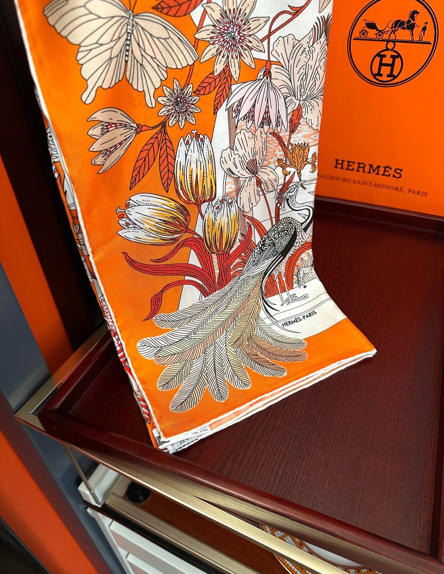 HERMES HERMES 25S SCARF 90 IN SILK 735740