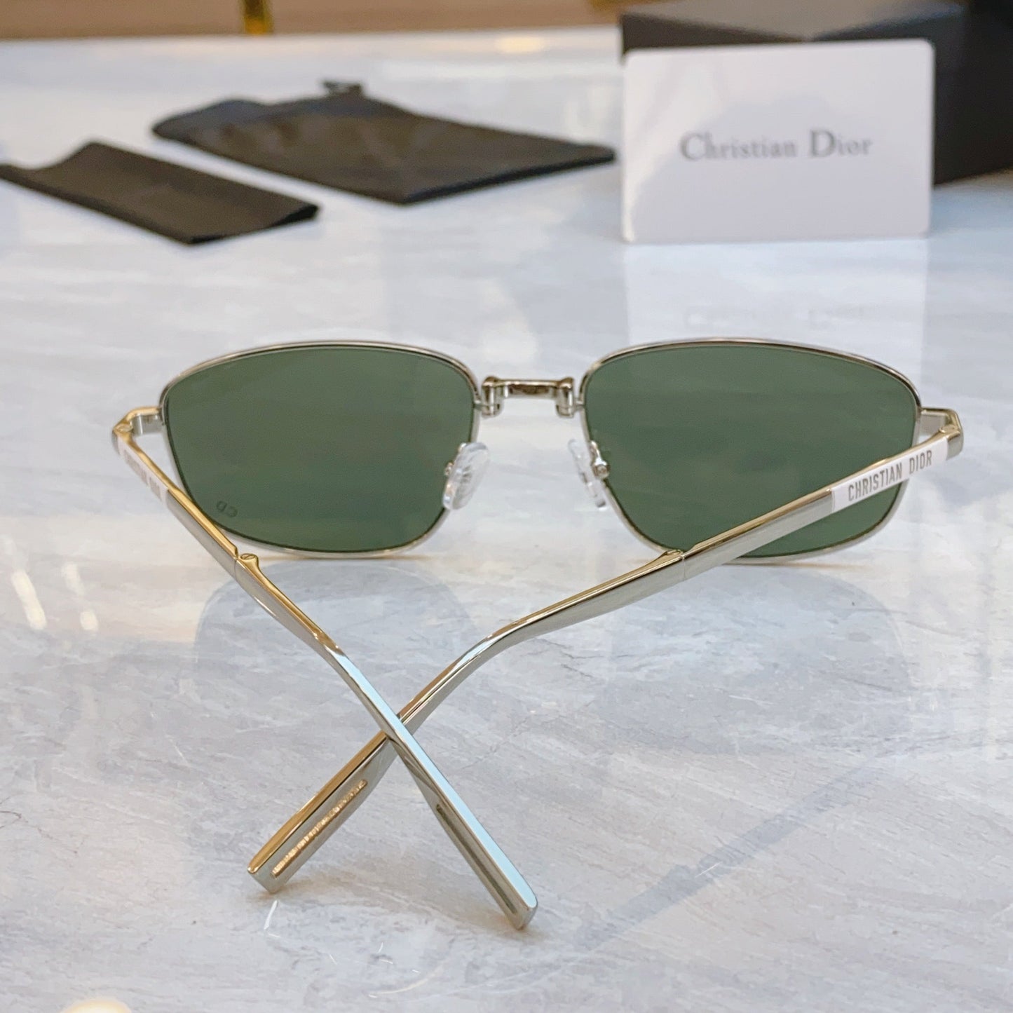 DIOR FOLDABLE SUNGLASS 90A1U IN METAL