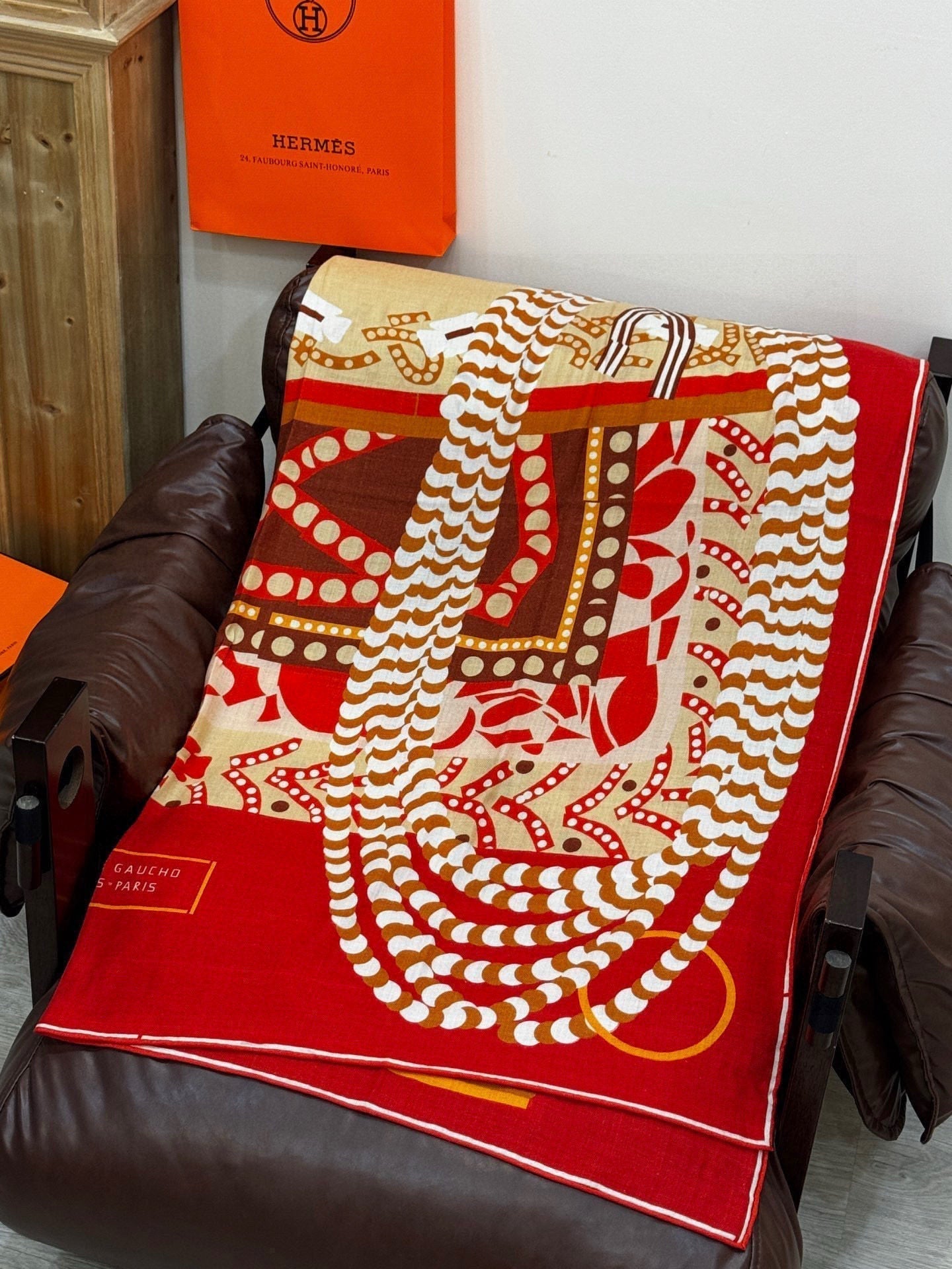 HERMES HERMES 25S SCARF 140 IN SILK 854764