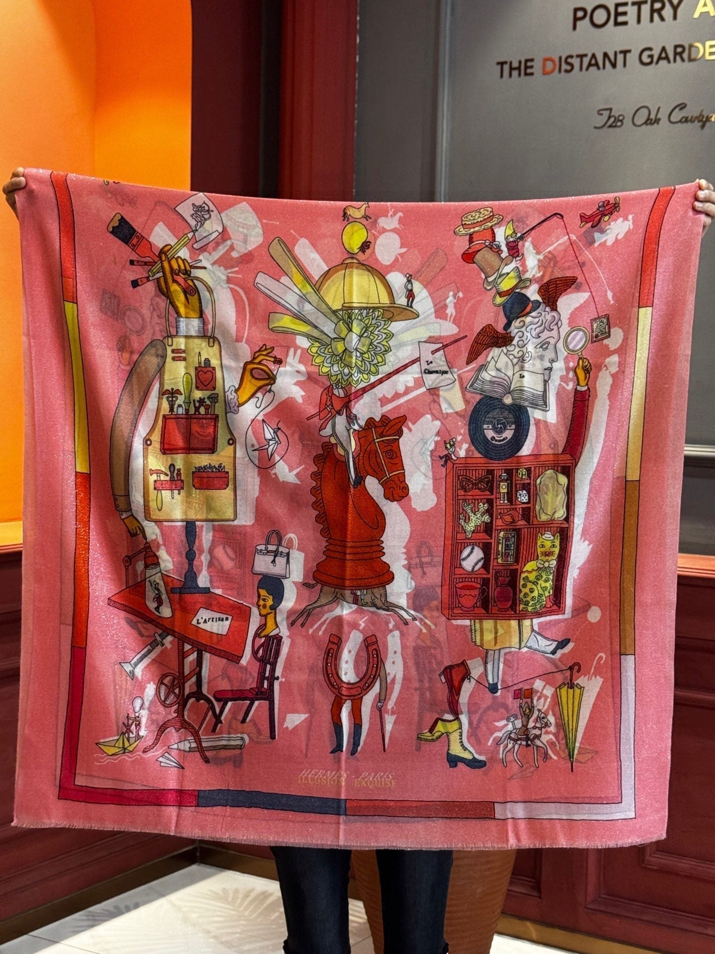 HERMES HERMES 25S SCARF 200 IN SILK 856442